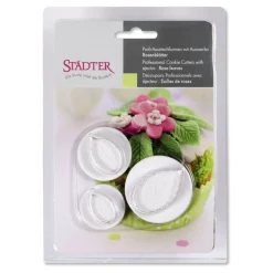 New Städter Painomuotti ruusunlehti 3-osaa 2-4 cm