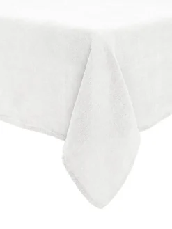 pöytäliina Julie 145x280 cm pellava/valkoinen*Svanefors Outlet