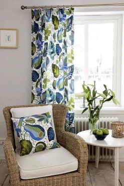 Svanefors verhot A&E 145x250 cm sininen 2 kpl