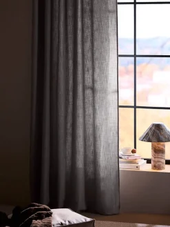 New Svanefors verhot Cecil 145x260 cm nougat 2 kpl