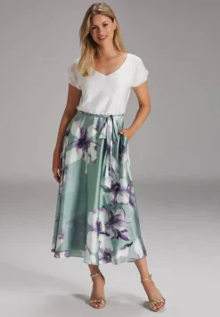 Swing mekko 5AG05300 5801 Vihreu00e4 / Valkoinen