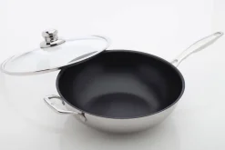 Hot Swiss Diamond SwissDiamond Wok + kansi Prestige 32 cm
