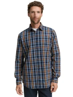 Outlet Tom Tailor paita 1047324 38477 Navy blue shades check