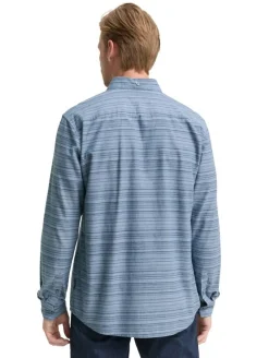 Sale Tom Tailor paita 1047327 38490 Teal blue varied cross stripe