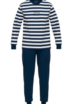 New Tom Tailor pyjama 71457-4009 652 Blue-medium horizontal stripes