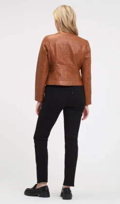 Hot Trendzone nahkatakki 2204-CO COGNAC