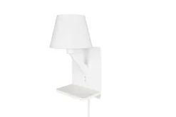 New Trio Lighting Comfort seinävalaisin E14 mattavalkoinen latau