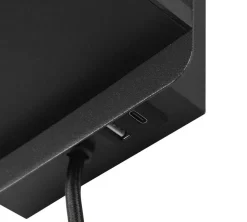 Trio Lighting Comfort seinävalaisin E14 mattamusta latausase