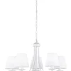 Outlet Trio Lighting kattokruunu Cortez 5-os E14 mattavalkoinen