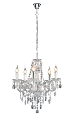 Discount Trio Lighting kattokruunu Luster 5-os E14 kirkas