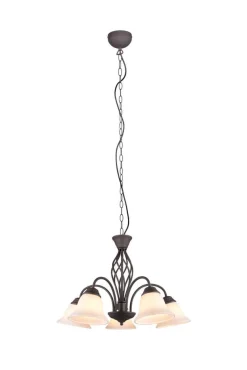 Online Trio Lighting kattokruunu Rustica 5-os E27 rustiikki