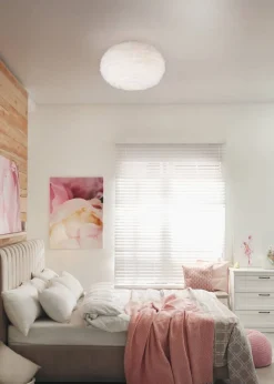 kattovalaisin Furry 2xE27 hiekanvalkoinen*Trio Lighting