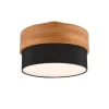 Trio Lighting kattovalaisin Seasons 30 cm E14 musta/puu