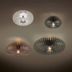 Discount Trio Lighting kattovalaisin Johann 30 cm E27 mattamusta