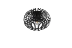 Discount Trio Lighting kattovalaisin Johann 30 cm E27 mattamusta