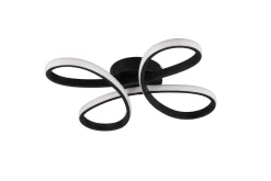 Clearance Trio Lighting kattovalaisin Fly LED 40 cm mattamusta