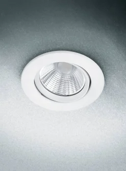 Clearance Trio Lighting LED alasvalo Pamir mattavalkoinen pyöreä