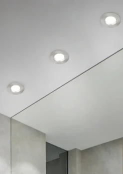 LED alasvalo Zagros IP65 harjattu teräs pyöreä*Trio Lighting Discount