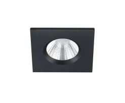 Clearance Trio Lighting LED alasvalo Zagros IP65 mattamusta neliö