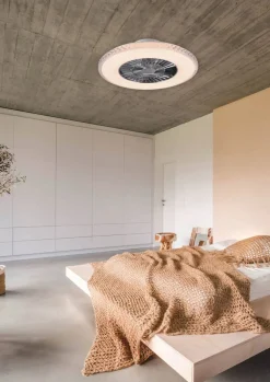 LED kattotuuletin Harstad kromi starlight*Trio Lighting Discount