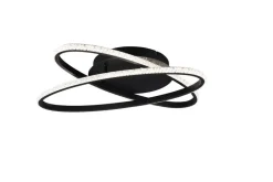 LED kattovalaisin Lane mattamusta/kristalliefe*Trio Lighting Hot