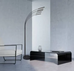 LED lattiavalaisin Reed mattamusta*Trio Lighting Online