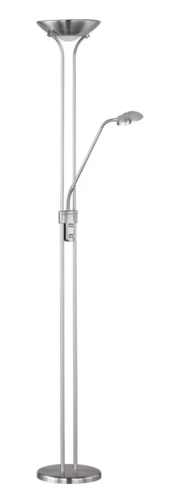 Hot Trio Lighting LED lattiavalaisin Spock uplighter harjattu te