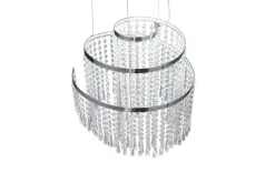 Trio Lighting LED riippuvalaisin Pomp 38 cm kromi/kirkas