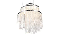 Trio Lighting LED riippuvalaisin Pomp 38 cm kromi/kirkas