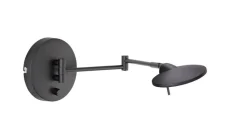 Discount Trio Lighting LED seinävalaisin Kazan mattamusta