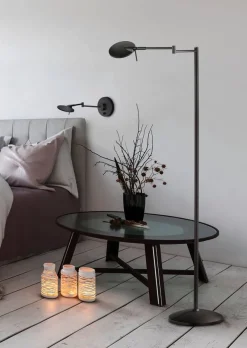 Discount Trio Lighting LED seinävalaisin Kazan mattamusta