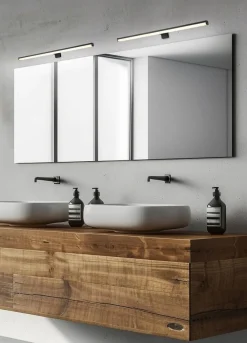 Sale Trio Lighting LED seinävalaisin Lino H2O 60 cm mattamusta