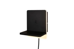 Online Trio Lighting LED seinävalaisin Fairfield mattamusta latausa