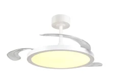 Discount Trio Lighting LED tuuletinkattovalaisin Kasfjord mattavalkoi