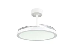 Discount Trio Lighting LED tuuletinkattovalaisin Kasfjord mattavalkoi