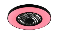 LED tuuletinkattovalaisin Linköping musta RGB*Trio Lighting Discount