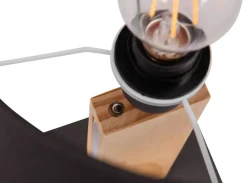 Clearance Trio Lighting pöytävalaisin Rahul LED + E27 puu/musta