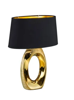 Clearance Trio Lighting pöytävalaisin Taba 52 cm E27 kulta/musta