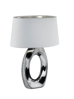 pöytävalaisin Taba 52 cm E27 hopea/valkoinen*Trio Lighting Sale