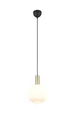 New Trio Lighting riippuvalaisin Diva E27 mattamessinki/valkoine
