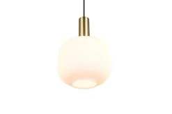 New Trio Lighting riippuvalaisin Diva E27 mattamessinki/valkoine