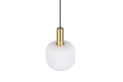 New Trio Lighting riippuvalaisin Diva E27 mattamessinki/valkoine