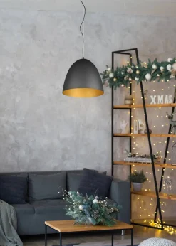 riippuvalaisin Tilda 40 cm E27 mattamusta/kult*Trio Lighting Best