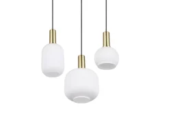Clearance Trio Lighting riippuvalaisin Diva 3-os E27 mattamessinki/val