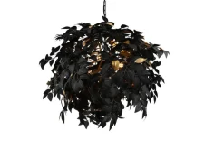 Online Trio Lighting riippuvalaisin Leavy 70 cm 4xE14 mattamusta