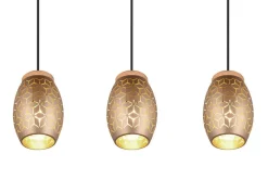 riippuvalaisin Bidar 3-os E27 kahvinruskea*Trio Lighting Best