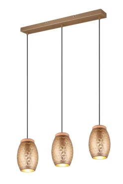 riippuvalaisin Bidar 3-os E27 kahvinruskea*Trio Lighting Best