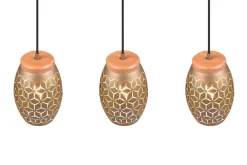 riippuvalaisin Bidar 3-os E27 kahvinruskea*Trio Lighting Best