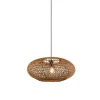 riippuvalaisin Hedda E27 mattamusta/sisal*Trio Lighting Hot