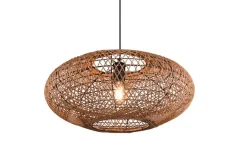 riippuvalaisin Hedda E27 mattamusta/sisal*Trio Lighting Hot